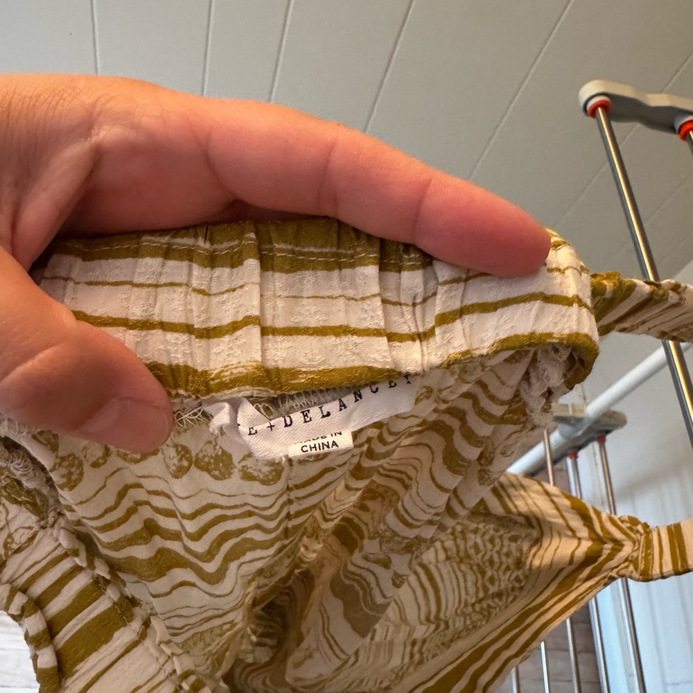 Striped Brown and White Women's Top - Picture 5 of 5